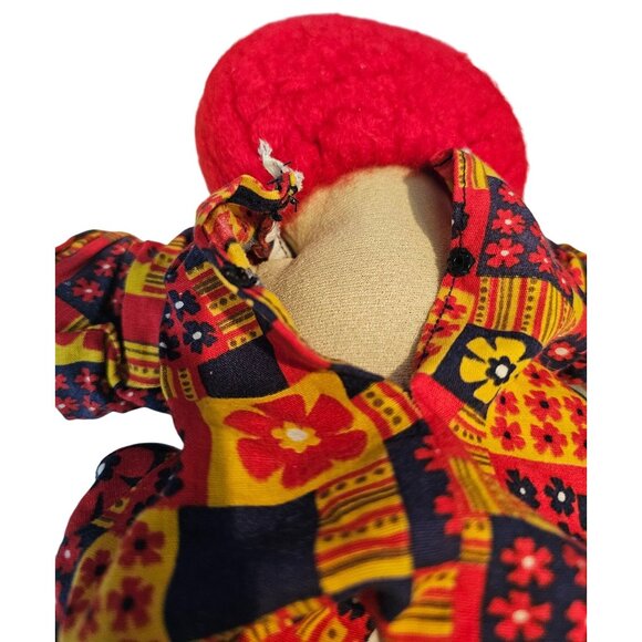 Raggedy Ann Doll Vintage Handmade 15" Felt Hair Unbranded Toy Girl Plush Striped - Picture 6 of 10